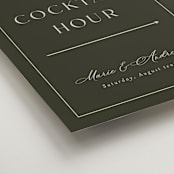 "refined" - Direction Signs in Olive by Nicole Walsh - Detail