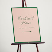 "cotillion" - Direction Signs in Peach by Megan Davis - In Use