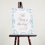 "Almafi" - Direction Signs in Cerulean by Itsy Belle Studio - In Use