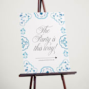 "Almafi" - Direction Signs in Cerulean by Itsy Belle Studio - In Use