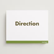 "Portrait" - Direction Signs in Charcoal by Minted - Front