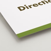 "Portrait" - Direction Signs in Charcoal by Minted - Detail
