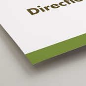 "Portrait" - Direction Signs in Charcoal by Minted - Detail