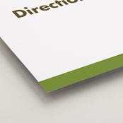 "Portrait" - Direction Signs in Charcoal by Minted - Detail