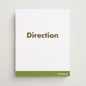 "Portrait" - Direction Signs in Charcoal by Minted - Front