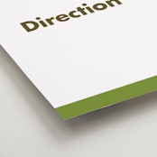 "Portrait" - Direction Signs in Charcoal by Minted - Detail
