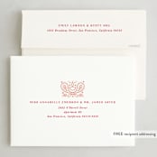 "Paisley" - Diwali Cards in Cherry by Creo Study - FREE Recipient Addressing