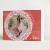 "Rangoli vibes" - Diwali Cards in Narangi by Creo Study - Folded Card