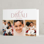 "Three of a kind" - Diwali Cards in Fiery by Erin L. Wilson - Folded Card