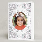 "rangoli frame" - Diwali Cards in Teal by Kanika Mathur - Folded Card