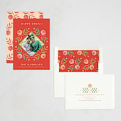 "Floral Frame" - Diwali Cards in Vivid by letterfix - Assembled