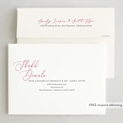 "scripted diwali" - Diwali Cards in Magenta by Liz Conley - FREE Recipient Addressing