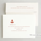 "Diwali Ganesha" - Diwali Cards in Mango by Teju Reval - FREE Recipient Addressing