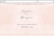 "Formal Watercolor" - Wedding Website in Bashful by Jennifer Postorino - Desktop Design