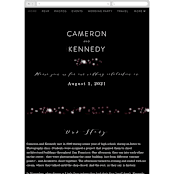"Starry Skies" - Wedding Website in Twilight by Kelly Schmidt - Mobile Layout