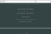 "Arched Pampas" - Wedding Website in Basil by Kaydi Bishop - Desktop Design