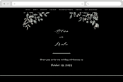 "Enchanted fields" - Wedding Website in Noir by Jennifer Wick - Desktop Design