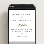 "Petite Sprig" - Wedding Website in Black Dahlia by Olivia Raufman - Mobile Layout