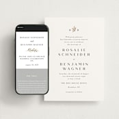 "Petite Sprig" - Wedding Website in Black Dahlia by Olivia Raufman - Match Your Stationery