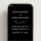 "Black Tie Affair" - Wedding Website in Onyx by Hooray Creative - Mobile Layout