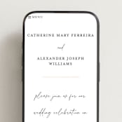 "Summit Serenity" - Wedding Website in Quartz by Ana de Sousa - Mobile Layout