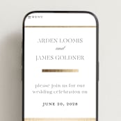 "Opulence" - Wedding Website in Pearl by Stacey Meacham - Mobile Layout