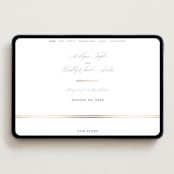 "Formally" - Wedding Website in Mist by Sarah Brown - Desktop Design
