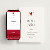 "Amore" - Wedding Website in Snow by Ani Somi - Match Your Stationery