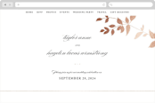 "Daydream" - Wedding Website in Rose Gold by Jennifer Postorino - Desktop Design