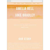 "Ombre" - Wedding Website in Mandarin by Dean Street - Guest Management