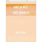 "Ombre" - Wedding Website in Mandarin by Dean Street - Mobile Layout