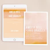 "Ombre" - Wedding Website in Mandarin by Dean Street - Match Your Stationery