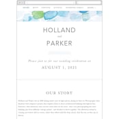 "Sea Glass" - Wedding Website in Ocean by Hudson meet Rose - Mobile Layout