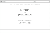 "The Minimalist" - Wedding Website in Air by lulu and isabelle - Desktop Design