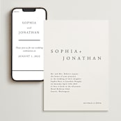 "The Minimalist" - Wedding Website in Air by lulu and isabelle - Match Your Stationery