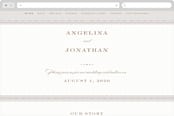 "Simply Grand" - Wedding Website in Dove by Hooray Creative - Desktop Design