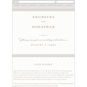 "Simply Grand" - Wedding Website in Dove by Hooray Creative - Mobile Layout