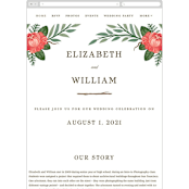 "Nature's Crest" - Wedding Website in Forest by Paper Sun Studio - Mobile Layout