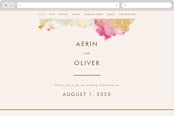 "desert chic" - Wedding Website in Blush by AK Graphics - Desktop Design