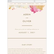 "desert chic" - Wedding Website in Blush by AK Graphics - Guest Management