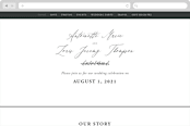 "Antoinette" - Wedding Website in Ivory by lulu and isabelle - Desktop Design