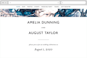 "swirl" - Wedding Website in Celestial by Alethea and Ruth - Desktop Design