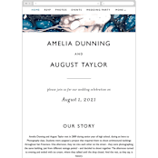 "swirl" - Wedding Website in Celestial by Alethea and Ruth - Mobile Layout