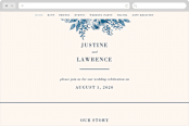 "Southern Comfort" - Wedding Website in French Blue by Chris Griffith - Desktop Design