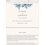 "Southern Comfort" - Wedding Website in French Blue by Chris Griffith - Guest Management