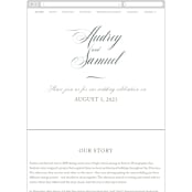 "Roman Shade" - Wedding Website in Evergreen by Carrie ONeal - Mobile Layout
