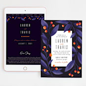 "Fire and Ice" - Wedding Website in Fire by Jessica Corliss - Match Your Stationery