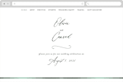 "Meadow" - Wedding Website in Meadow by Eric Clegg - Desktop Design