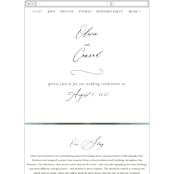 "Meadow" - Wedding Website in Meadow by Eric Clegg - Mobile Layout