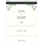"Oliviers" - Wedding Website in Spring by Gwen Bedat - Guest Management